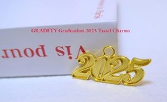 2025 Graduation Tassels Bulk – 10 Blue and Gold Tassels for Cap & Gown Decor