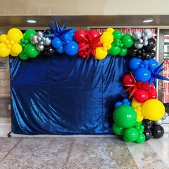 Black and Red Yellow Blue Balloons, 12 Inch Black Red Yellow Blue Green Metal…