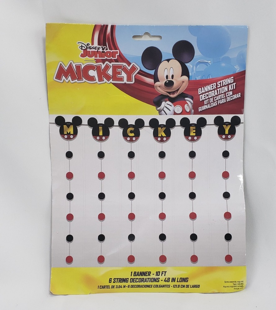 Mickey Mouse Birthday Banner Kit – Disney NEW Sealed