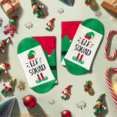 Christmas Elf Stocking Stuffers Socks for Kids Boys Girls Aged 2-12 Years