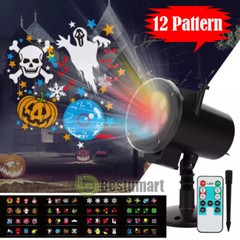 Christmas Snowflake Projector Laser Light LED Moving Xmas Party Yard Decor Lamp