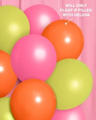 , Pink, Orange + Green Balloon Pack – 24 Latex Balloons | Summer Tropical Par…