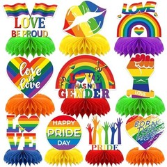 10 Pcs Pride Month Table Decorations, Pride Centerpieces for Pride Month Style