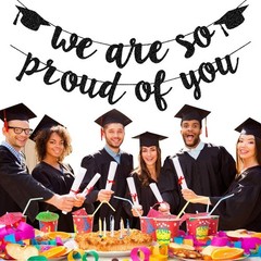 2026 Graduation Banners Party Decorations, Black 1 Count (Pack of 1),