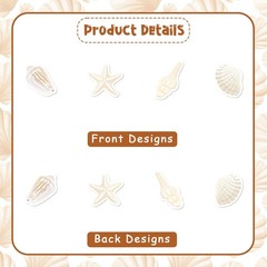 200pcs Seashell Starfish Confetti Beach Shell Birthday Party Decorations Seas…