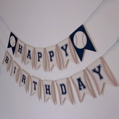 Baseball Banner,Baseball Party Decorations,Party Garland, Decorations