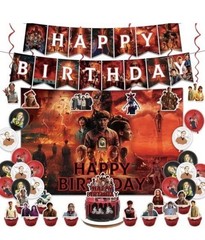 51 pcs Stranger Things Party Supplies Set – Birthday Decorations, Backdrops
