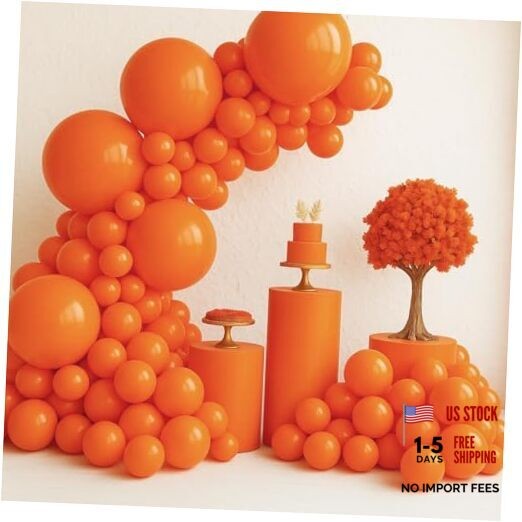 147 Pcs Orange Balloon Different Sizes 18 12 10 5 Inch Fall Balloons Arch Ygju