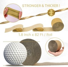 Gold Crepe Paper Streamers 4pcs 328ft Pack of Gold Crepe Paper Wedding Birthday