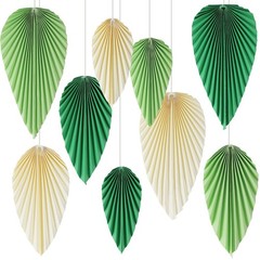 Fans Party Decorations Green Leaves for Decoration Palm Leaves Party Decorati…