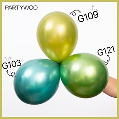 Metallic Green Balloons 100pcs Different Sizes of 18 12 10 5 Inch Metallic Ap…