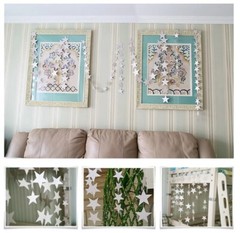 3 Pcs Stars Hanging Paper Garlands Wedding Party Birthday Baby Shower Decoration