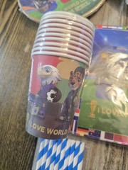 2026 World Cup Soccer Party Supplies Kit Plates Cups Banner Balloons Player…