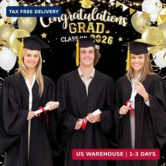Large Size 2026 Graduation Congrats Grad Photography Backdrop Photo Prop