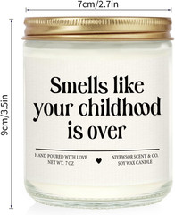 18th Birthday Candle Handmade 7oz for Girls Boys Daughter Son Sister Niece