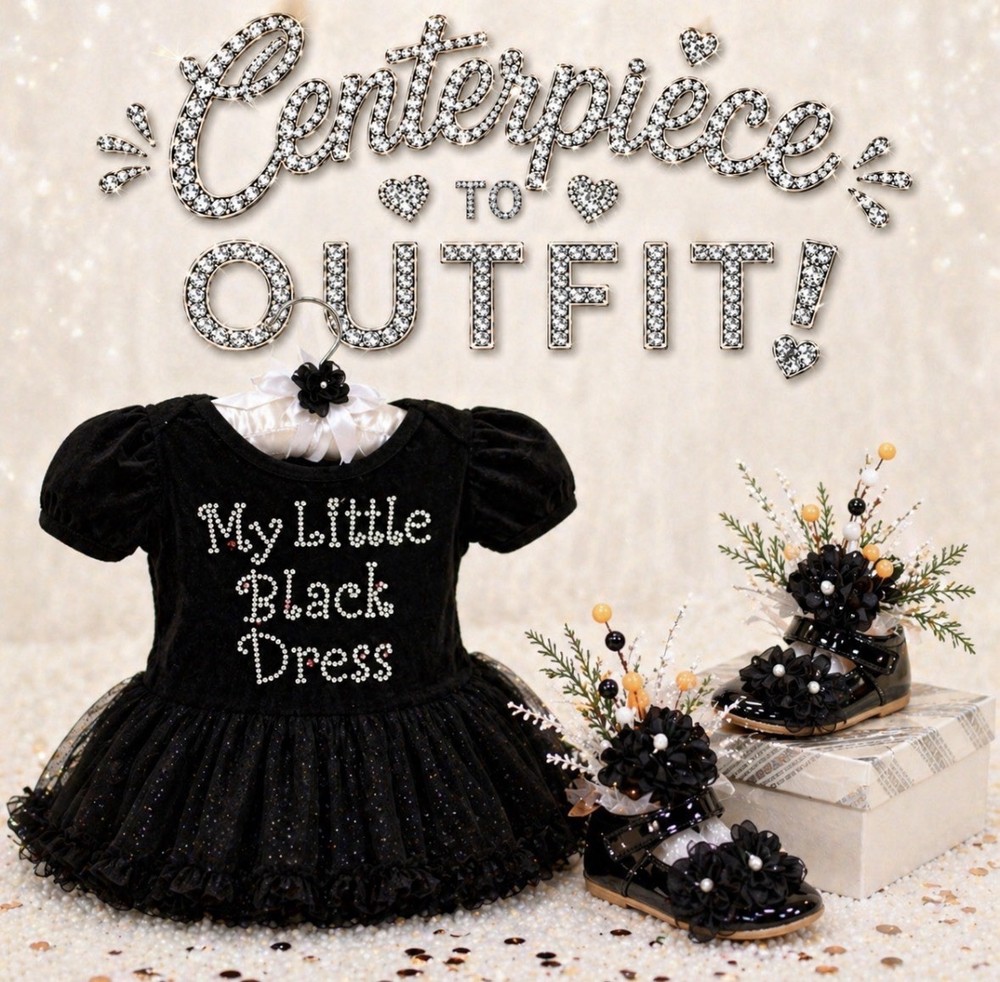 Little Black Dress Centerpiece For Baby Shower, Birthday, Keepsake Outfit-Unique