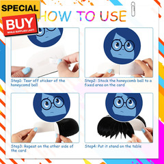 6Pack Set Inside Out Party supplies for kids Inside Out birthday party decoratio
