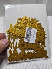 Eid Mubarak Cake Topper Gold Glitter Decor Islamic Ramadan Kareem Muslim Party