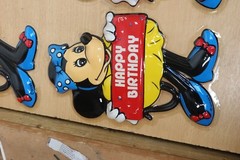 Vintage Disney Minnie Mouse Plastic Happy Birthday Party Wall Decorations 3D x10