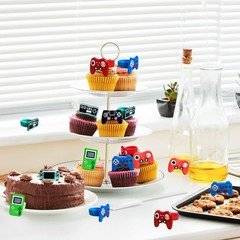 LcingTify Video Game cupcake rings 24 pcs