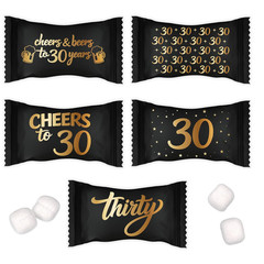 Gift Boutique 30Th Birthday Buttermints, Cheers and Beers to 30 Years Party Favo