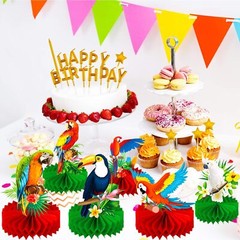 Parrot Honeycomb Centerpieces 11Pcs Tropical Bird Party Table Centerpieces Bi…