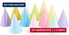 CANREVEL 24 PCS Pre-Assembled Party Hats for Adults, Party Supply for Party Deco