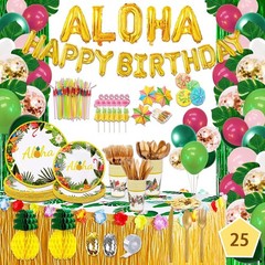 323 Luau Party Decorations, Hawaiian Party Decorations Kit For Adults – «ALOH…