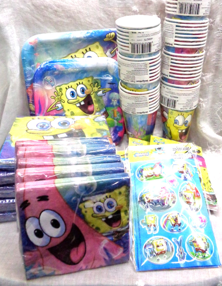 2013 Large Lot/25 pkgs SPONGEBOB SQUAREPANTS Birthday Party Supplies Invitations