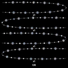 4 Pcs Snowflake Decorations Winter Wonderland Decorations Laser Laser-4pcs-13ft
