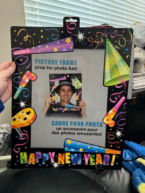 Unique Happy New Year 13″ x 17″ Picture Frame Photo Prop Party Supply New!!!