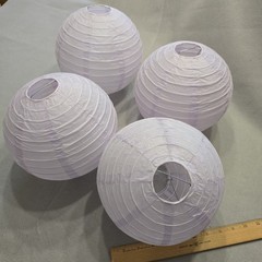 11 Purple Paper Lanterns Various Sizes 12″, 10″, 8″, 5.5″ Birthday/Room Decor