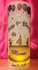 10 Personalized Minions Happy Birthday Vellum Luminaries Centerpiece Party Decor