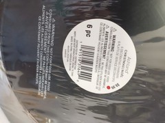 Ashland Large set party supply plate metal/tin? glossy red lot sealed