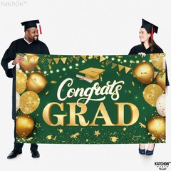 XtraLarge Congrats Grad Banner – 72×44 Inch, Congratulations Banner | Grad Backd