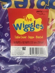 The Wiggles TV Show Plastic Table Cover Cloth 54″ x 105″ 2005 Birthday Party NOS