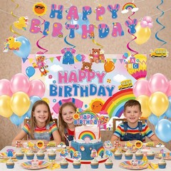 Rachell Teacher Birthday Party Decorations – 52 Pcs Cartoon English Teacher B…