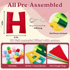 IKMVZM Rainbow Birthday Banner Set