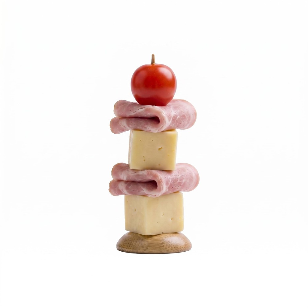 Restaurantware 1.5inch Bamboo Pedestal Skewers Perfect for Serving Appetizers…