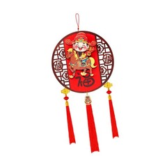Chinese New Year Hanging Decoration God of Wealth for Parties Office Tree