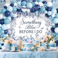 Something Blue Before I Do Bridal Shower Decorations, Blue Bachelorette Weddi…