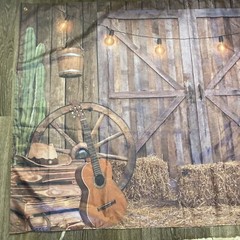 Western Cowboy Backdrop Cowboy Party Decor Large Tapestry Banner 43″x 69″