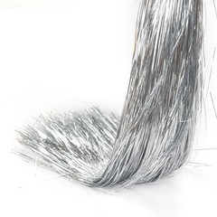 10000 Strands Silver Metallic Christmas Tinsel Foil Fringe Icicles Tree Decor