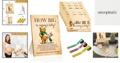 Fun ‘How Big Is Mommy’s Belly?’ Game Set for 36 Guests – Winnie Bear Theme