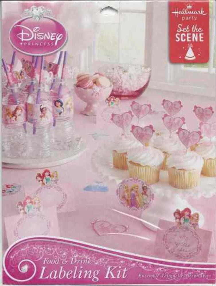 Disney VIP Princess Labeling Kit Birthday Party Supplies For 8 Guests New
