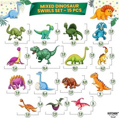 KatchOn, Hanging Dinosaur Decorations for Birthday Party – 42 Pieces