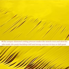 GOER 3.2 ft x 9.8 ft Metallic Tinsel Foil Fringe Curtains Party Photo 1 Gold