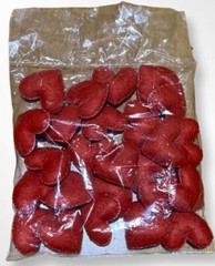 Box Filler Hand Made Red Heart for Valentine x 30