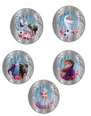 Disney’s Frozen II Glitter Wall Frame & Cutouts Decorating Kit – 7 Piece Set .