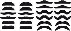 Self-Adhesive Mustaches Set – 24 Pcs for Creative Costume & Masquerade Looks